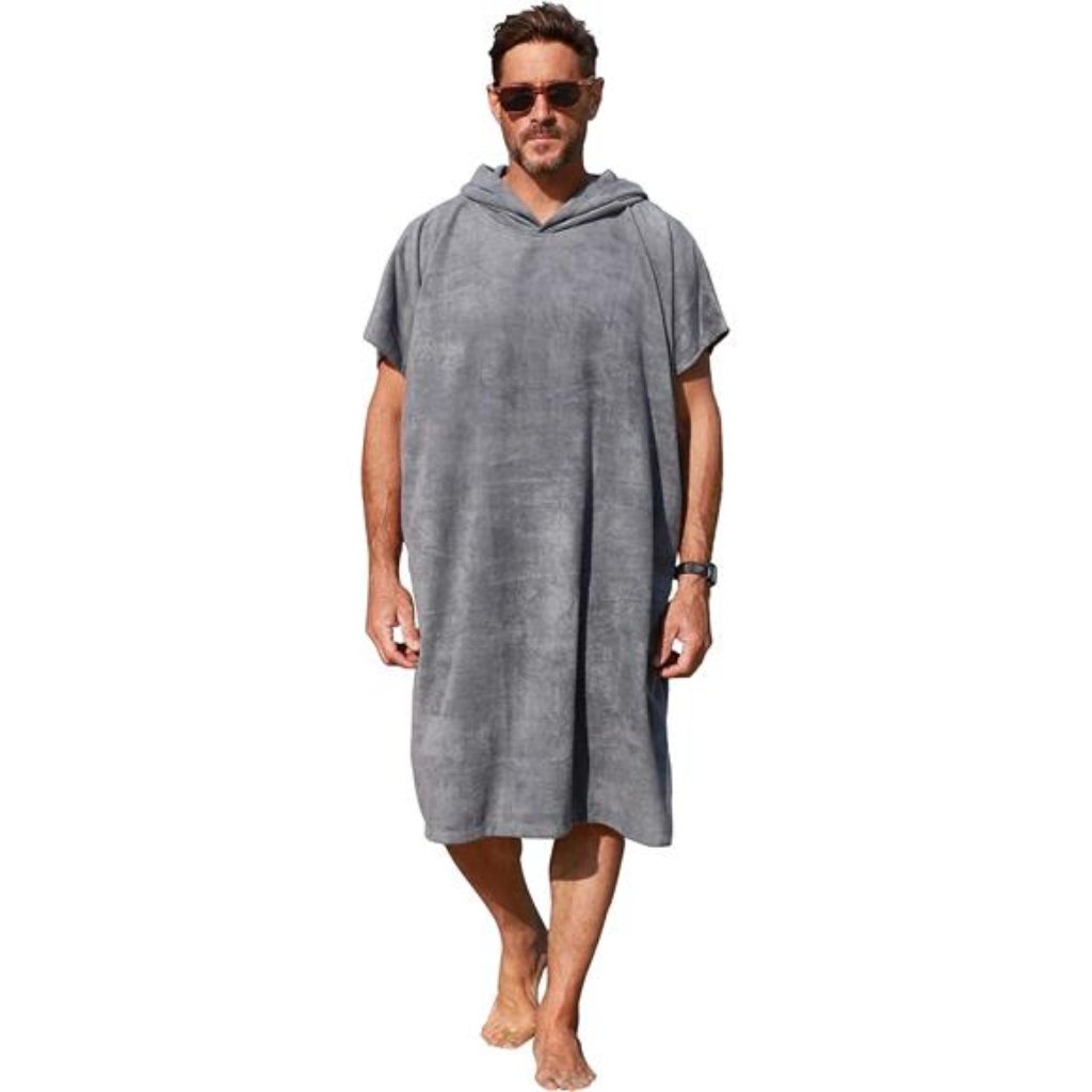 Unisex Surf Poncho Changing Towel Robe Wetsuit Change Poncho